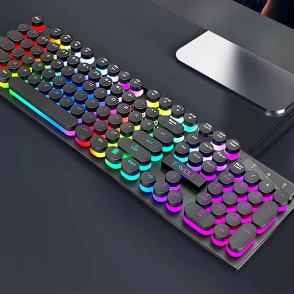 Shadow mechanical feeling, keyboard, desktop computer, laptop, esports game, illuminated wired keyboard